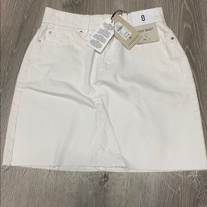 High Waisted Denim Skirt